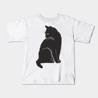 Black Cat Kids T-Shirt